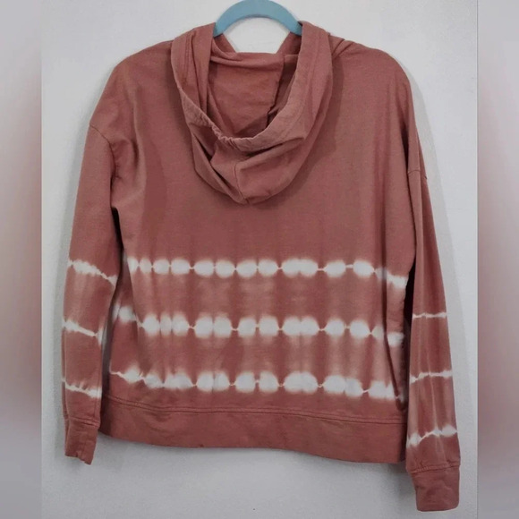 Beachlunchlounge tate tie dye hoodie in desert rose and white‎ size medium - Picture 2 of 6